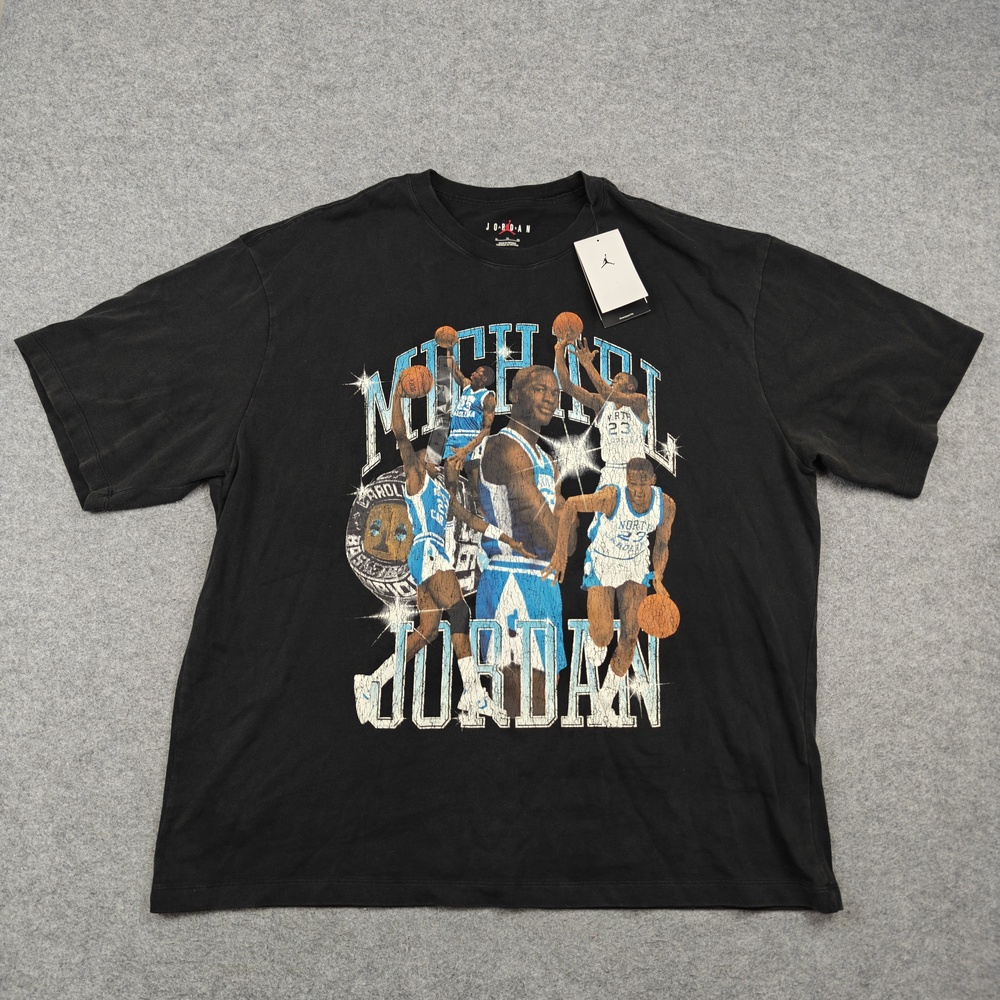 Jordan Shirt Mens XL Extra Large Black Michael Jordan Graphic Crewneck